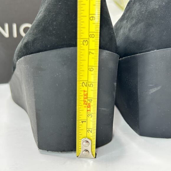 Vionic Sereno Wedge Slip On Black Nubuck Pumps I8693L1001 Women's 11 Wide - Picture 9 of 14